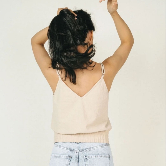 NWT JACKSON ROWE Rarity Linen blend Tank - Picture 3 of 9